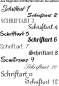 Preview: Dekoherz weiss lackiert Schriftart Preview: Dekoherz weiss lackiert Schriftart