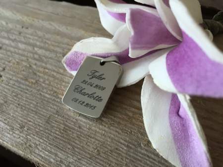 Dogtag mit Gravur Edelstahl klein Dogtag mit Gravur Edelstahl klein